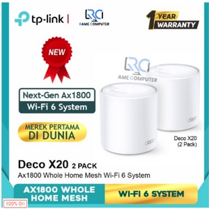 Tp-link Deco x20 isi 2 AX1800 Whole Home Mesh Wi-Fi 6 System