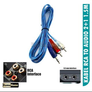 kabel 3 Rca To 3 Rca tv, dvd &amp; 2 Rca to audio / Kabel Rca - Rca Av Video &amp; Kabel Jack 2in1 Aux Audio to 2Rca