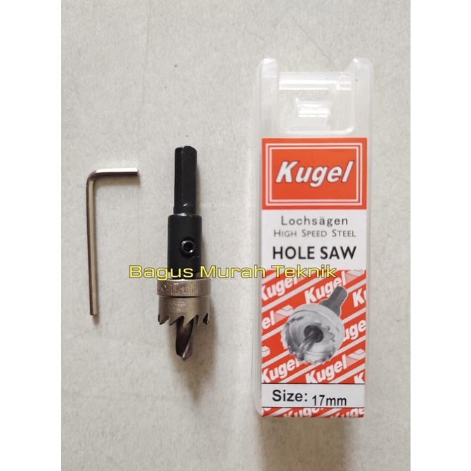 Hole Saw HSS 17mm Pelubang Kayu Besi Pvc High Speed Steel Hole Saw bagus-murah99 Kualitas Baik