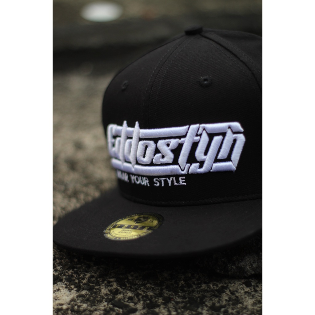 Topi Pria Dewasa Snapback Hip HopOriginal Distro Premium EDSTN Unisex Full Black Wear Your Style