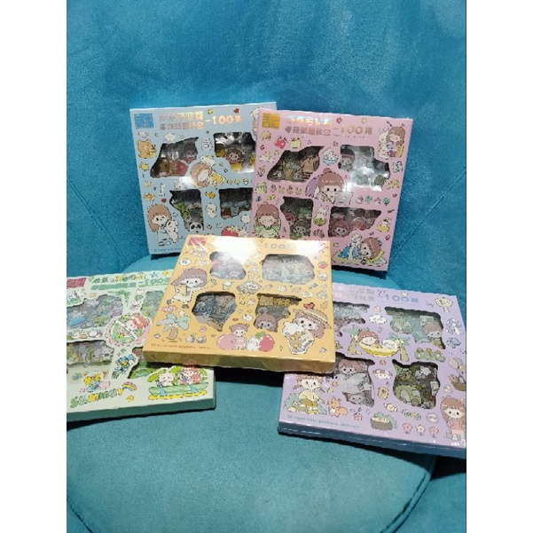 

sticker waterproof sticker kartun korea lucu anti air 100 lembar
