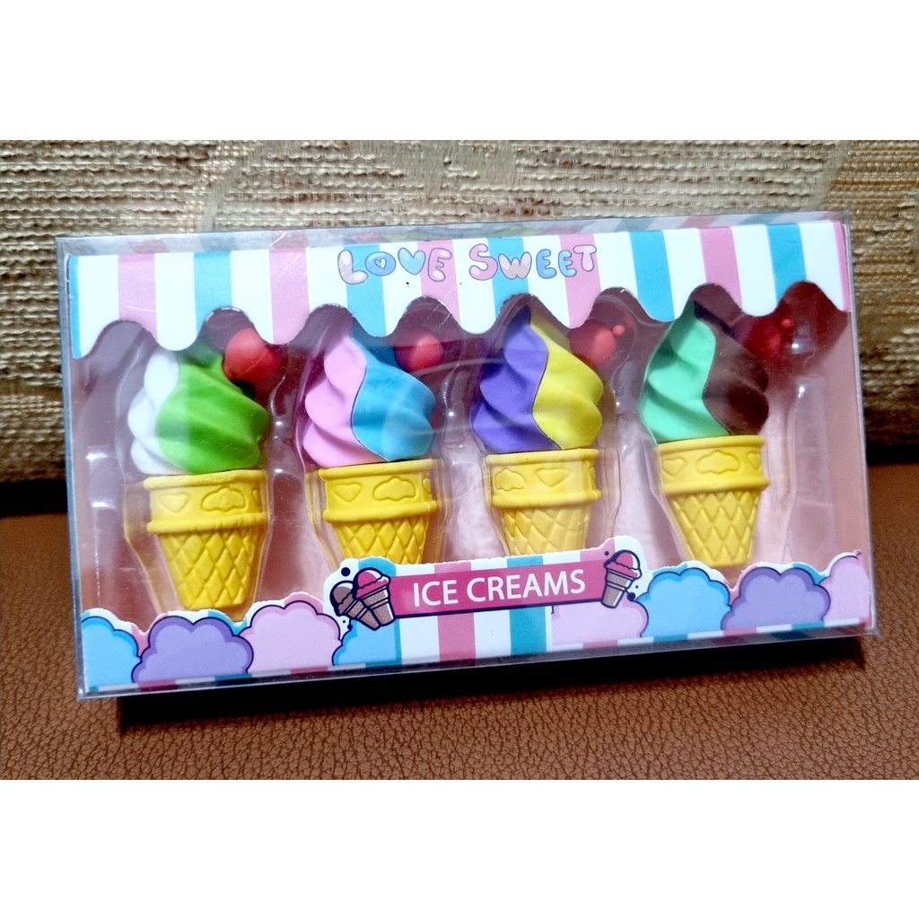 

Stip Penghapus Donat, Es Krim 1 Box = 4 pcs