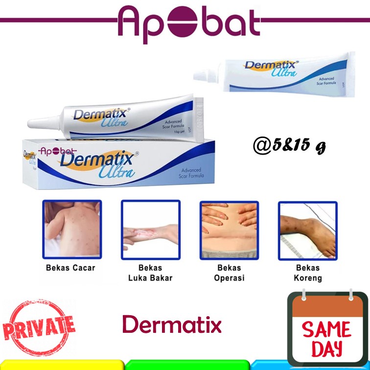 - ApObat - ASLI BPOM Dermatix 5 /15 gram Ultra Gel Salep Penhilang Bekas Luka Dermatik