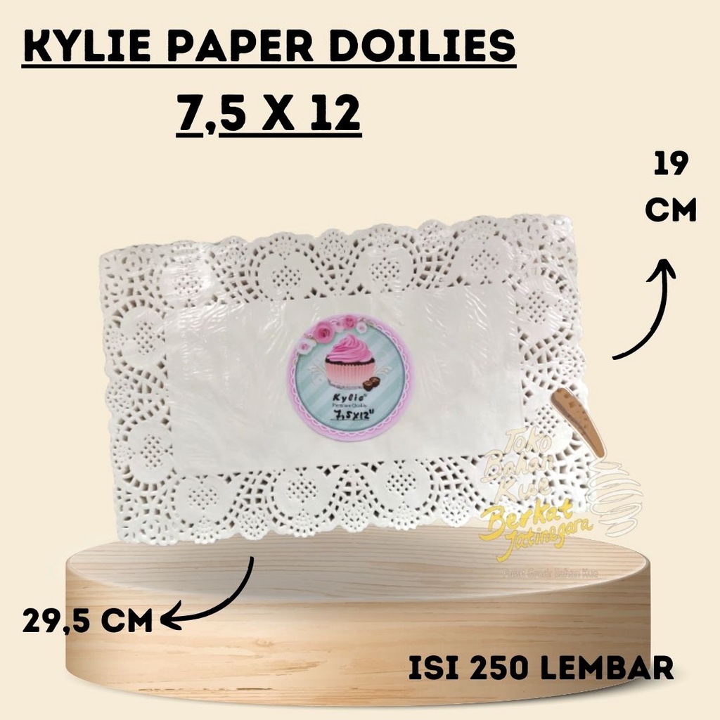 KYLIE PAPER DOILIES / PAPER DOILIES WHITE/ ALAS KUE