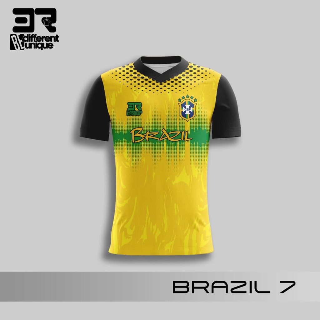 KAOS JERSEY SEPAK BOLA DUNIA BRAZIL 7 -  / JERSEY BOLA / JERSEY SEPAK BOLA / KAOS BOLA  / JERSEY ANA