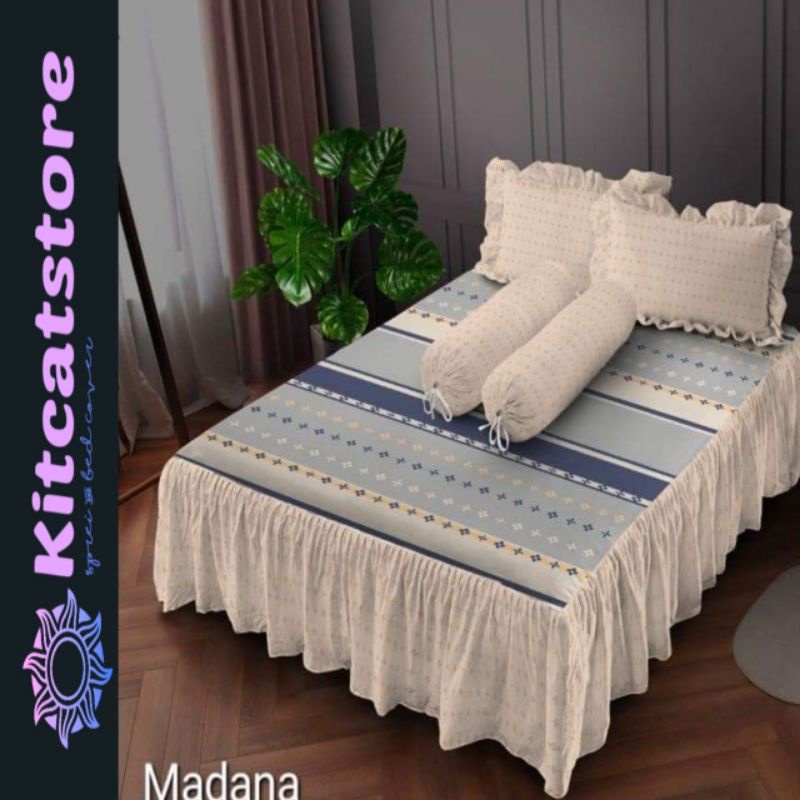 Kintakun - Sprei Rumbai (180x200) King Dluxe Terlaris Motif Madana