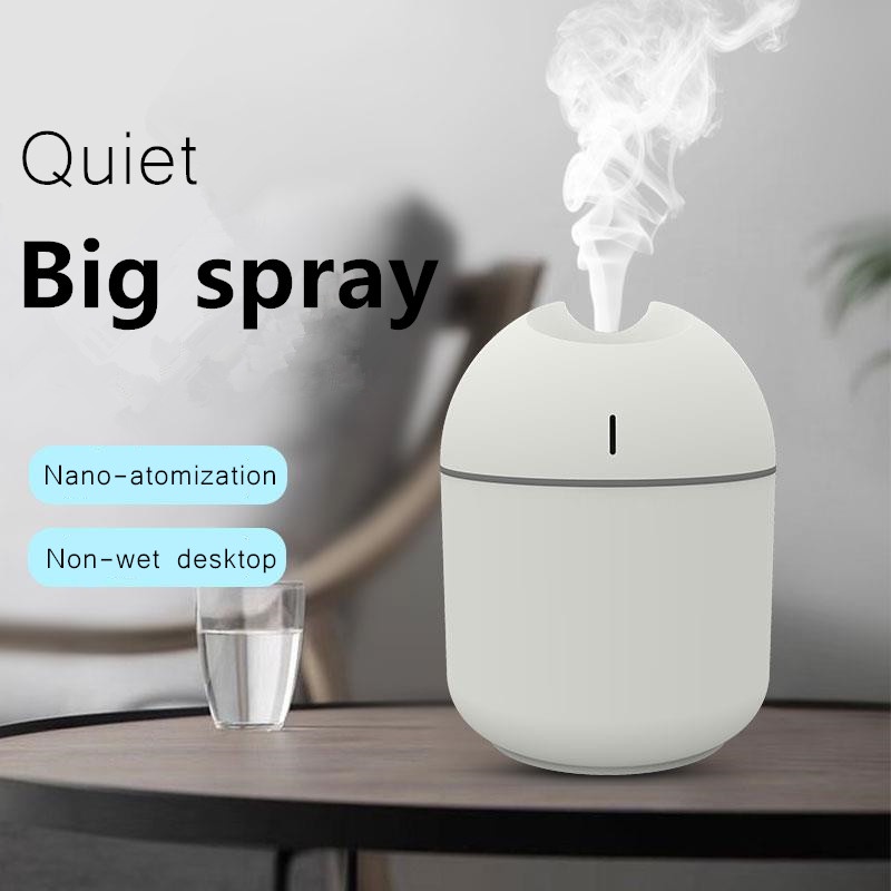 Mini USB Humidifier 250Ml Udara Diffuser Purifier Untuk Rumah Mobil USB Fogger Pembuat Kabut Dengan LED Malam Lampu