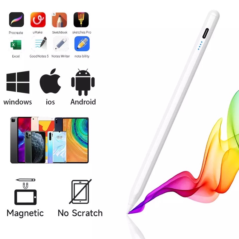 stylus pen capacitive universal android ios usb type c