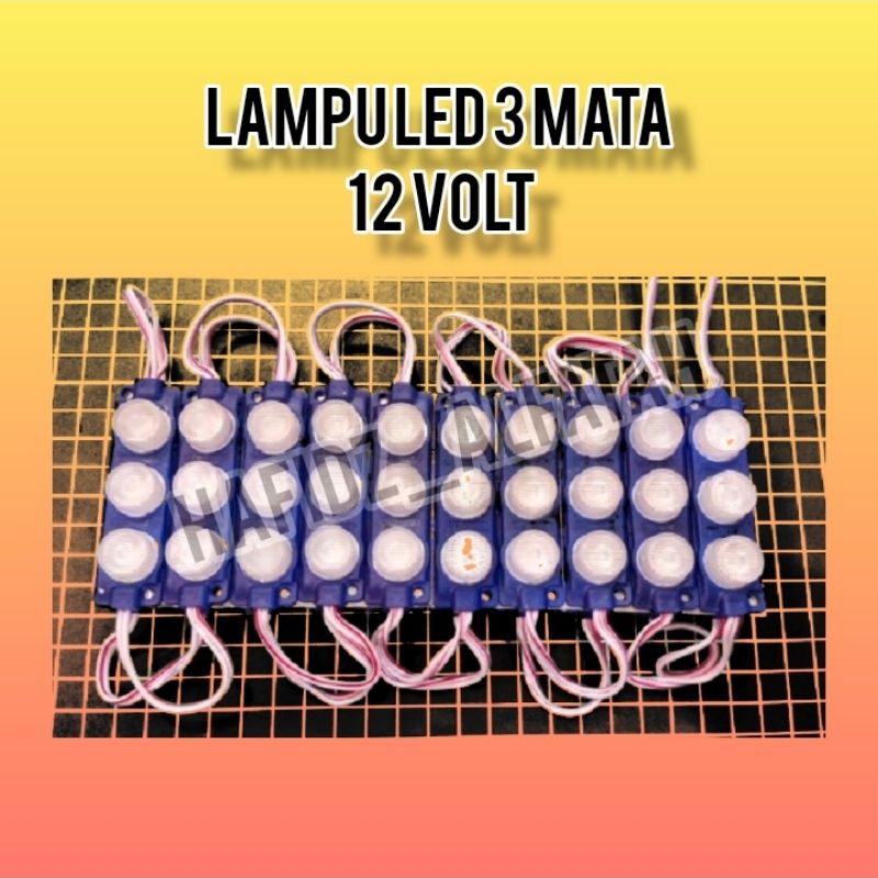 Lampu Led 3 mata 12 Volt
