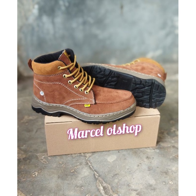 Sepatu Boot Pria Warna Coklat tan sepatu boots fashion pria real pict