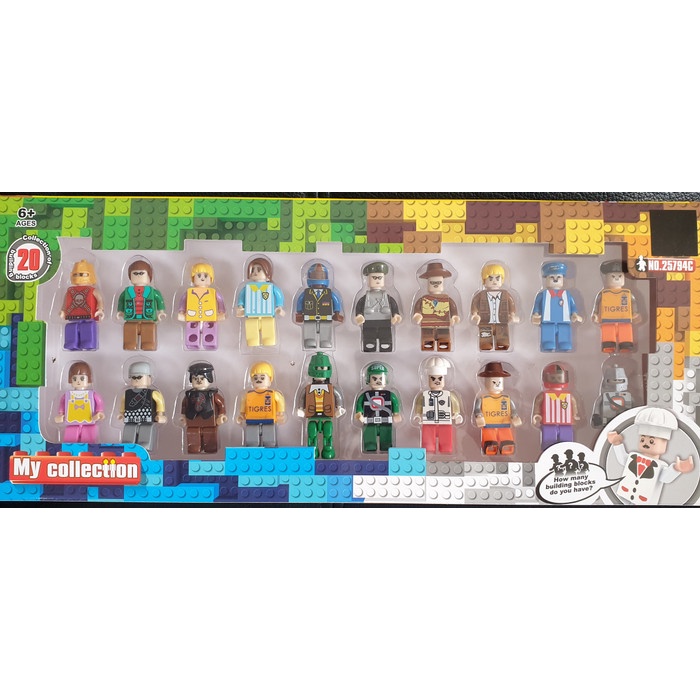 Brick Mainan Lego Brick Orang Orangan - Lego Karakter 20 Orang