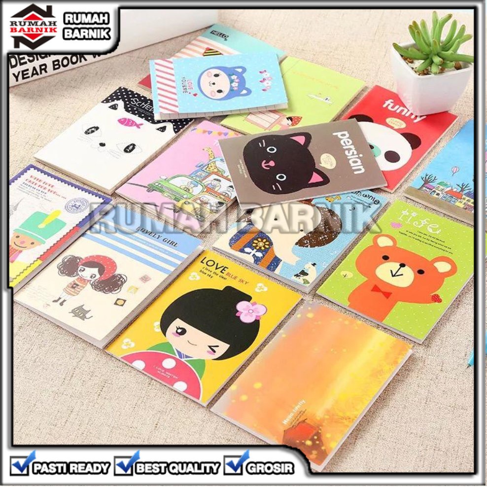 

[RB] NOTE BUKU TULIS MINI KARAKTER CARTOON KARTUN CATATAN MEMO PAD
