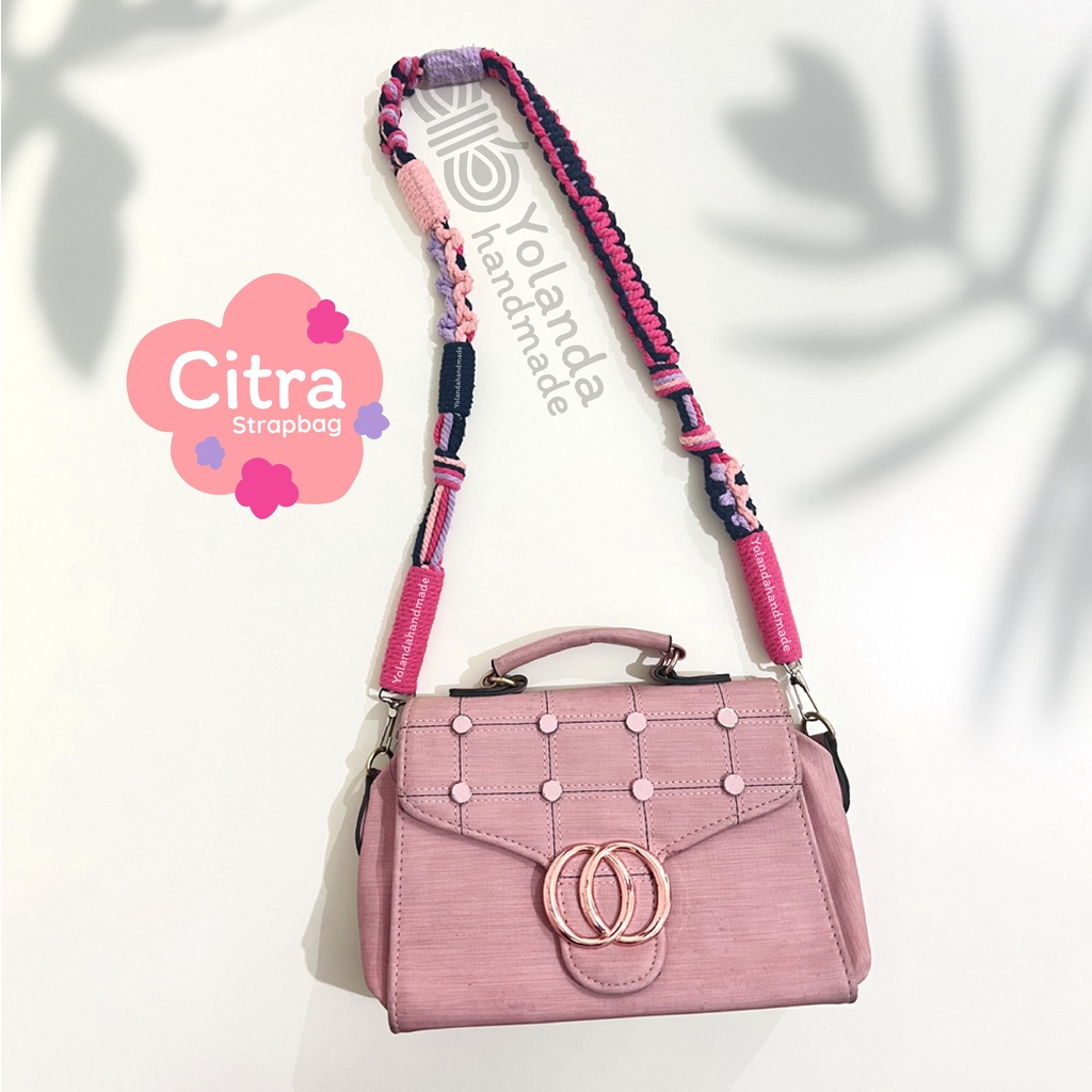 [TERMURAH] Tali Strap bag Macrame CITRA | Premium | Tali kamera | Strap Bag Lucu | Custom | Puffy Bag | Sling Bag | Pendek |COD