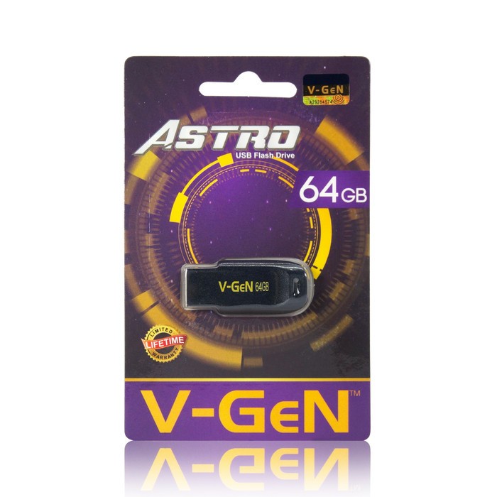 FlashDisk USB 64GB 128GB V-GeN ASTRO ORIGINAL - 64 gb