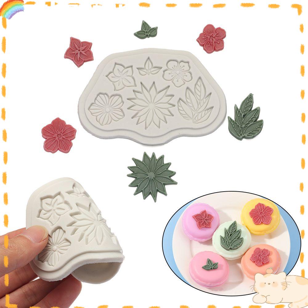 Cetakan SOLIGHTER Sugarcraft 6daun Fondant Dekorasi Kue DIY