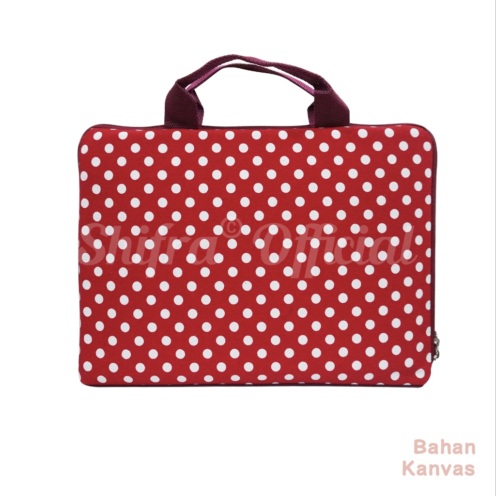 Shifra Tas Laptop Jinjing Kanvas Gambar Bunga Bintang Paris Tribal