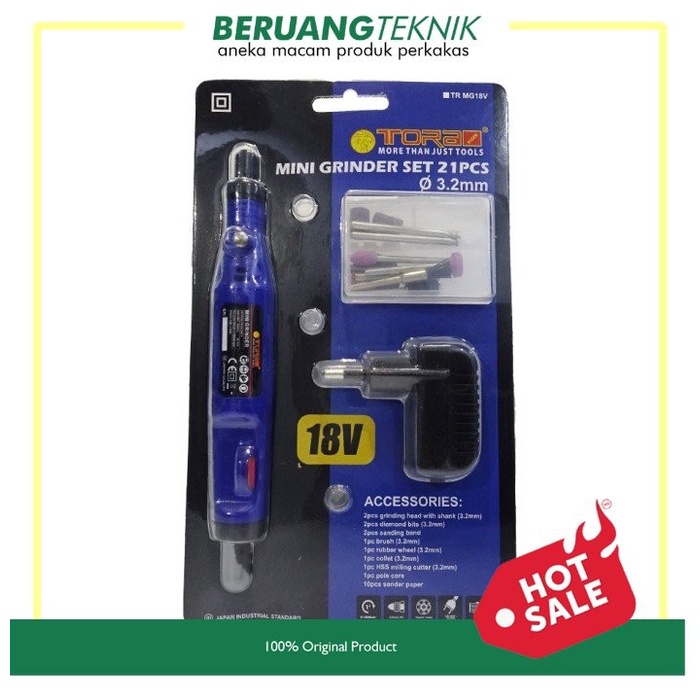 TORA Mini Grinder Set 21 Pcs 18V