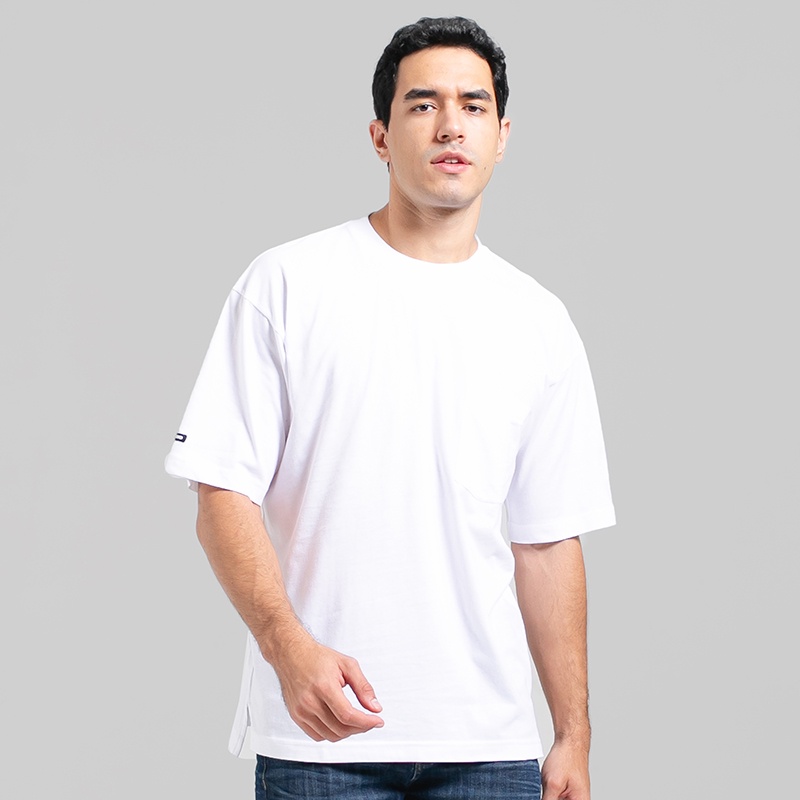 3Second Original Kaos Polos Lengan Pendek 100% Cotton Combed 30s Katun Tshirt Basic Pria Putih 43092