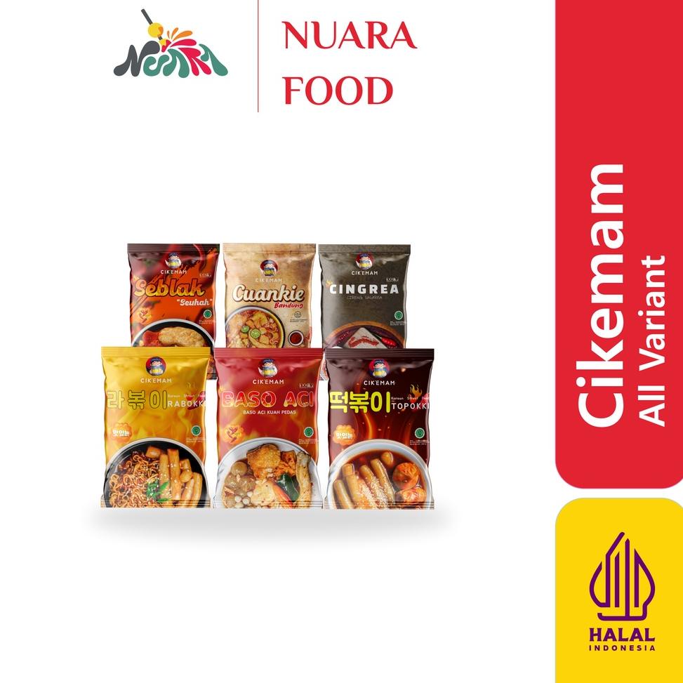 

Diskon [ TERLARIS & TERPERCAYA ] CIKEMAM All Varian CikEmam Rabokki Topokki Baso Aci Tteokbokki Halal Cireng Seblak Cingrea IHH