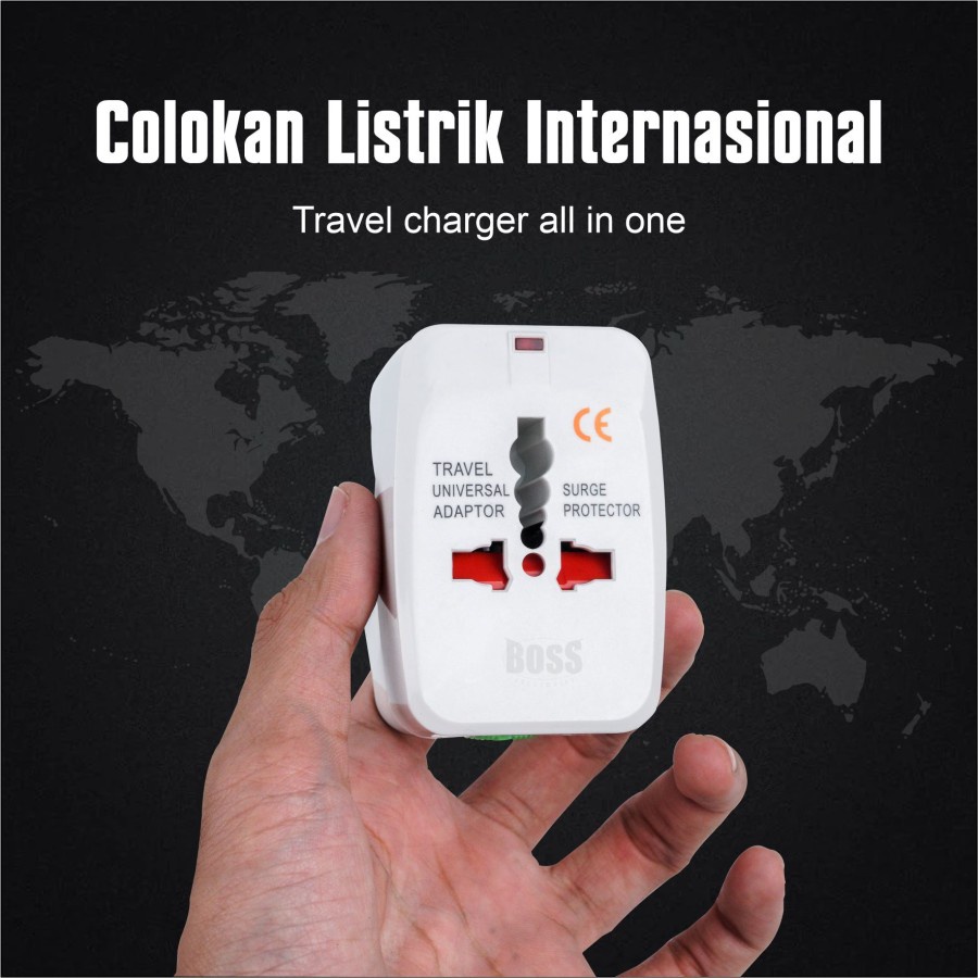 Universal Travel Adaptor - Colokan Steker Listrik Multi International