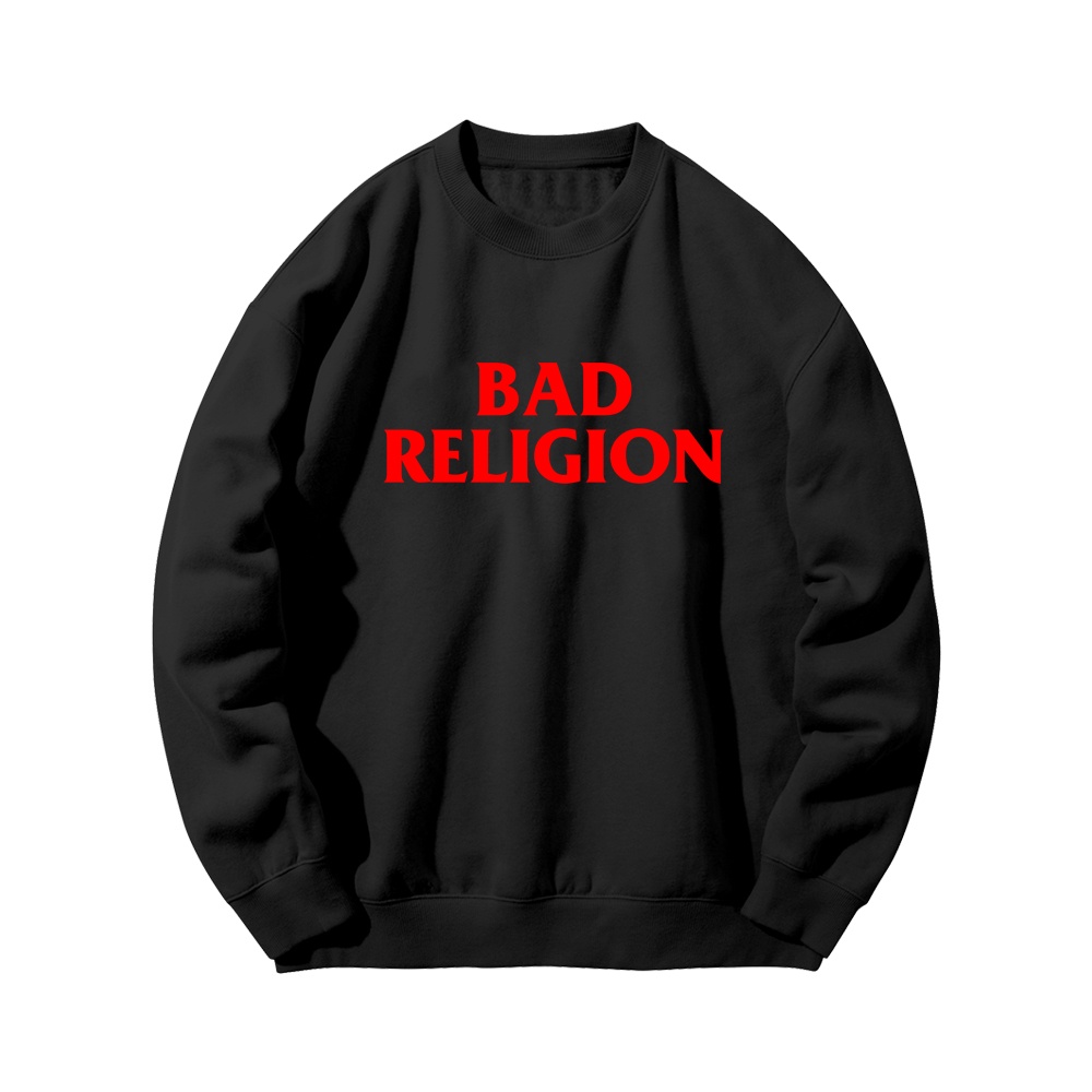 Crewneck Band Bad Religion Sweater Distro Musik Punk Rock Sweatshirt Pria Dan Wanita