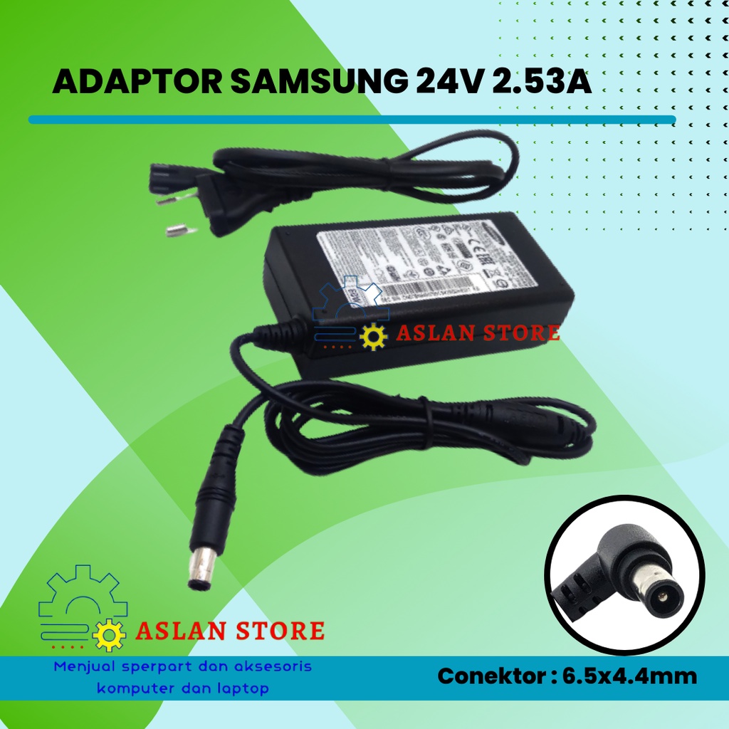 Adaptor samsung 24V 2.5A A6024_FPN AC Adaptor Samsung Soundbar HW-E550 HW-J355 HW-J450 HW-H551 HW-J550 PS-J650 HW-J7500R HW_7501R