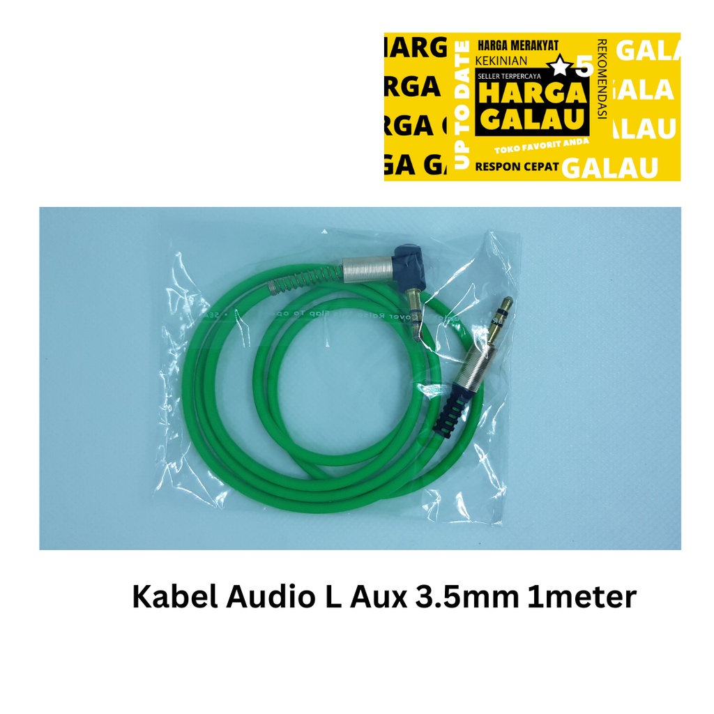 Kabel Audio L Aux 3.5mm 1meter for Car Cable