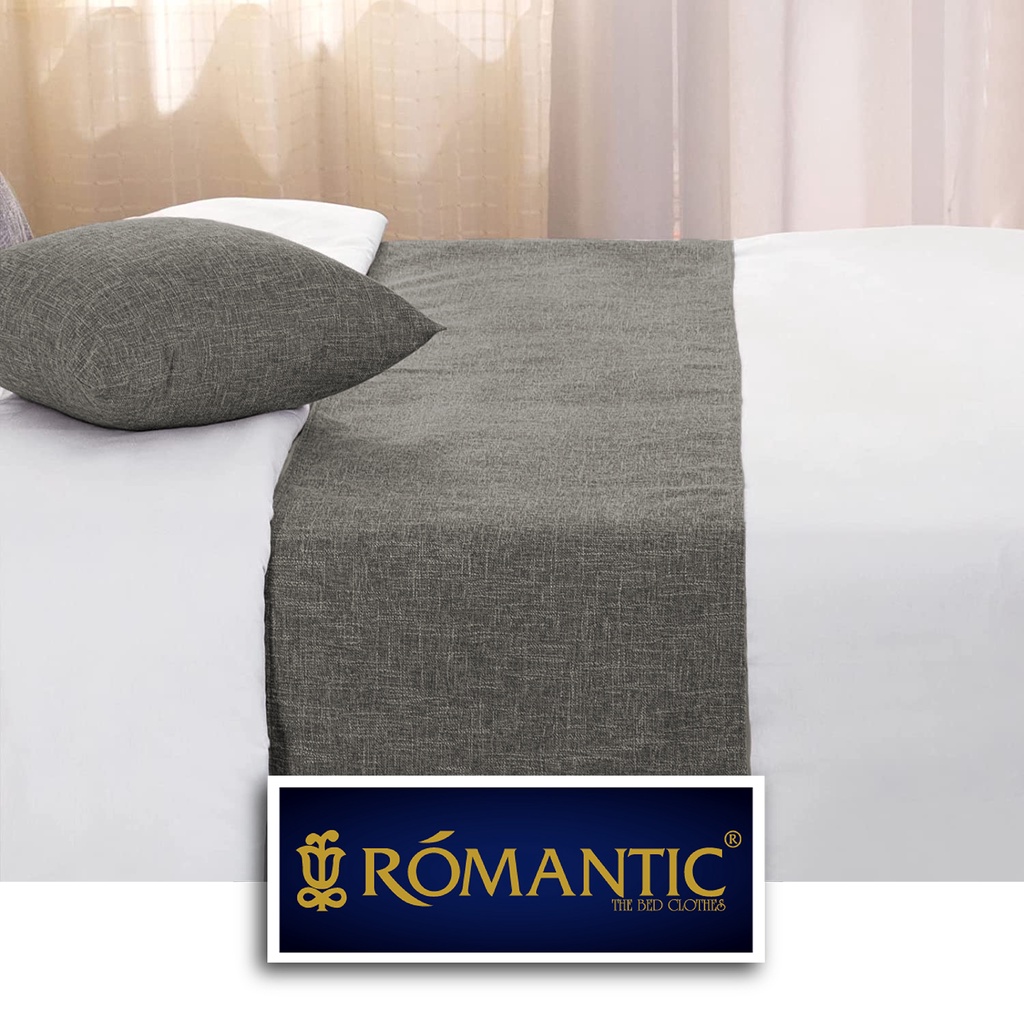 Bed Runner / Selendang kasur Mid Greyby ROMANTIC standard Hotel minimalis