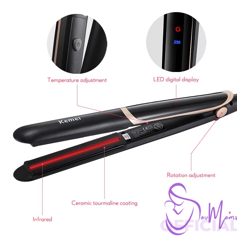 Hair Styler Alat Catok Catokan Rambut 2 In 1 Infrared Salon Carokan Cantokan Cetokan Catoka Pelurus Penglurus Pengeriting Pengriting Pengkriting Curler Curly Kerli Rambur Lurus Straight Straightener Straigh Otomatis Permanen Elektrik Ori Original Bagus