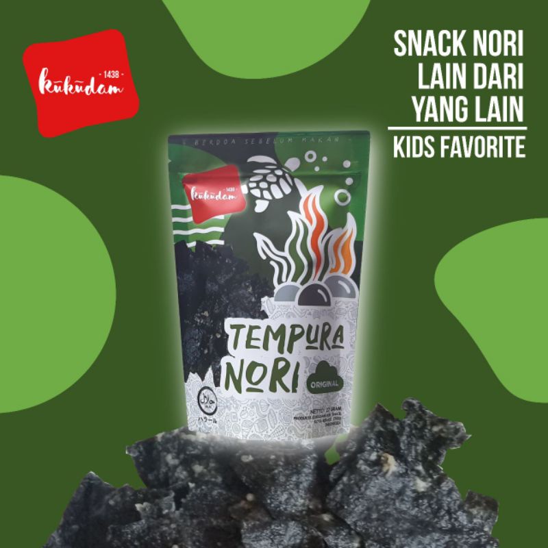 

KUKUDAM TEMPURA NORIGINAL KIDS EDITION / SNACK NORI/SNACK VEGAN/SNACK HOMEMADE