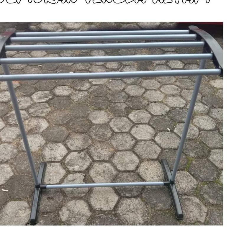 Discount | KG4|JEMURAN HANDUK VINODA HITAM / RAK JEMURAN LIPAT