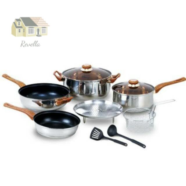 Revella Oxone ox-911 Basic Cookware set oxone panci set ox911