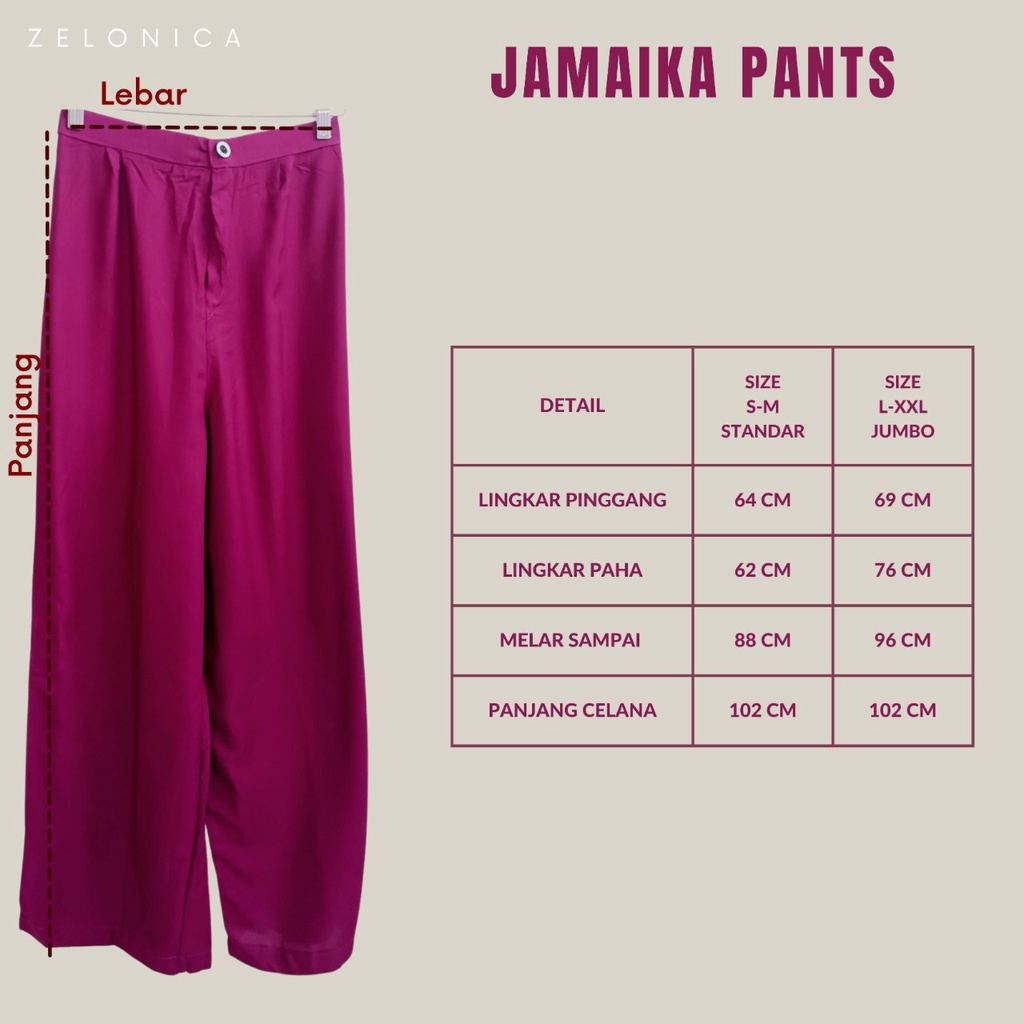 Zelonica Celana JAMAIKA COMFY