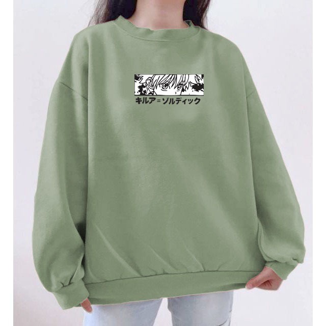 Sweatershirt Crewneck Wanita Pria Terbaru Japanese HUNTER X HUNTER Gaya Remaja L XL XXL