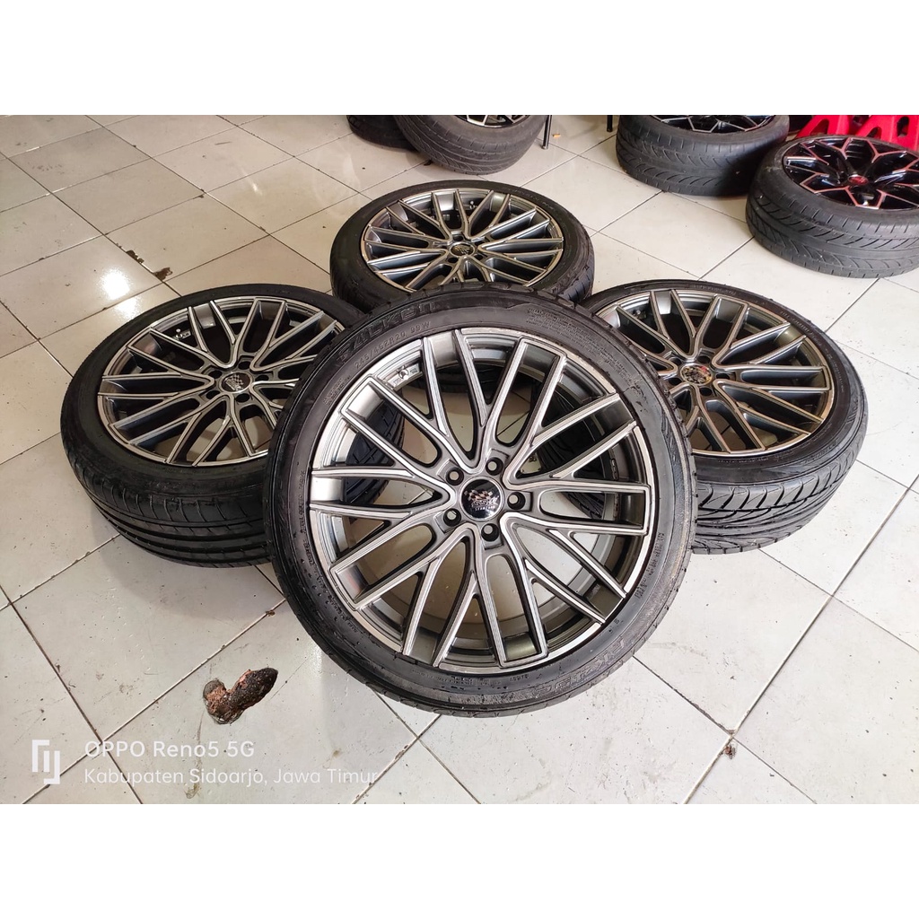 Velg Mobil Racing Ring 20 SSW R20X9 Baut 5X114,3 ET45 BAN FALKEN 245-255 45 R20