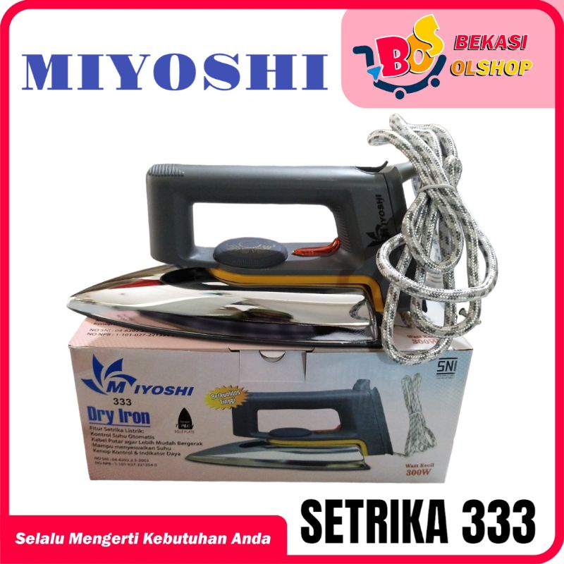 Setrika TD 333 Dry Iron TD 333 Gosokan Baju