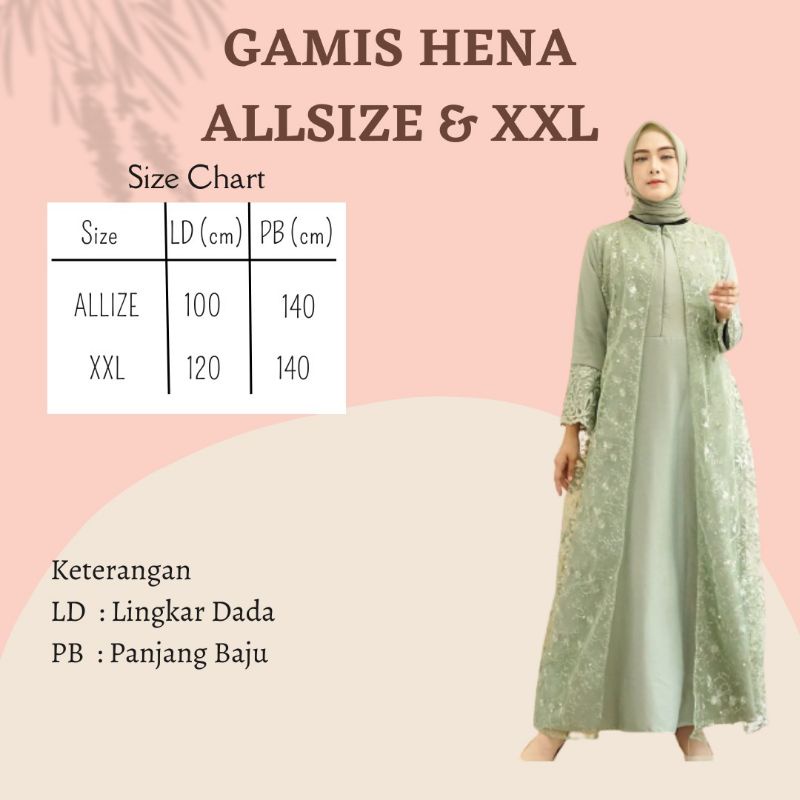 GAMIS LEBARAN MAXI ALLSIZE- JUMBO XXL GAMIS HENA BUSUI TILLE BORDIR