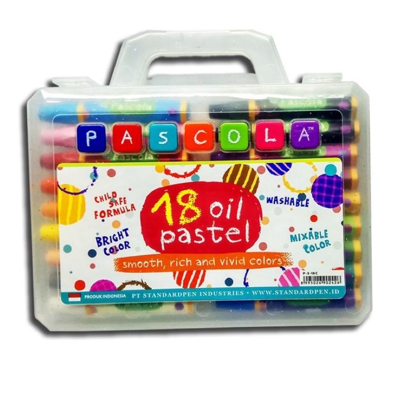 

V9R9Q Crayon Oil Pastel Pascola 18 warna ( 1 set ) Baru