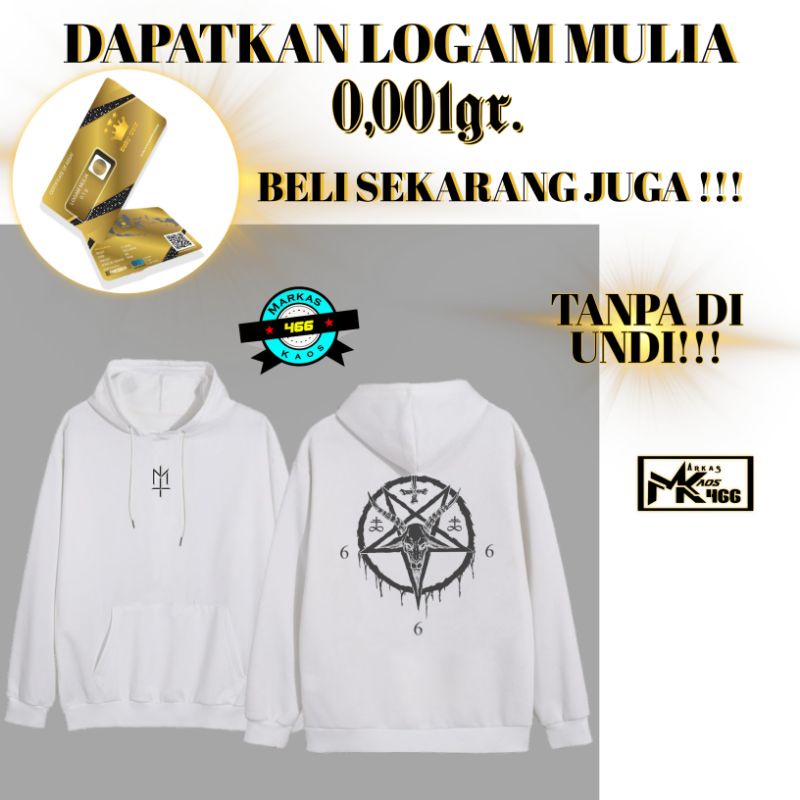 COD || Sweater Satanic | Hoddie Satanic Putih | IS Unisex | JAKET PLURALISME | pluralisme vol.3