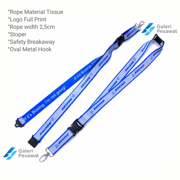 

Lanyard Gantungan Tali ID Premium Boeing-If it's boeing,i'm not going! JUAL