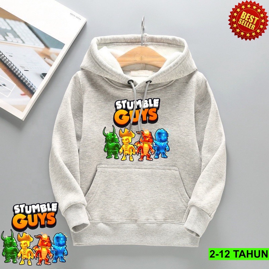 Jumper Hoodie Anak STUMBLE GUYS MONSTER II Jaket Hoodie Anak Viral II Sweater Hoodie Kids Sz M - XL ( Laki Laki &amp; Peremepuan )