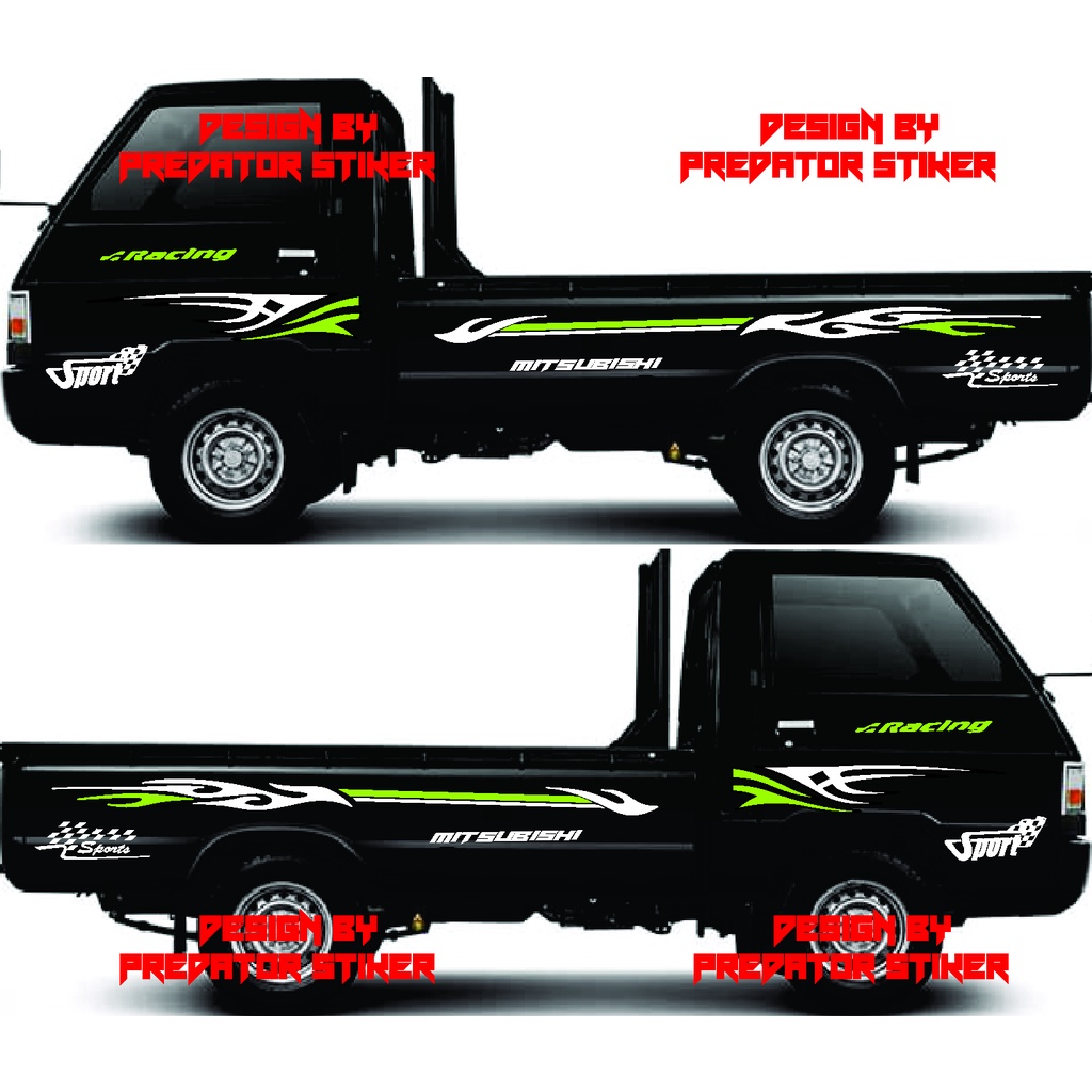 stiker cutting mobil pick up l300 sport stiker list strip mobil pick up l300 new bisa custom nama