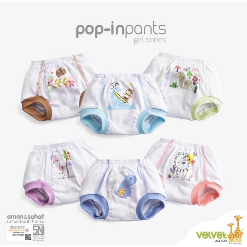 TERBARU VELVET JUNIOR Celana POP NB SML (1pc)