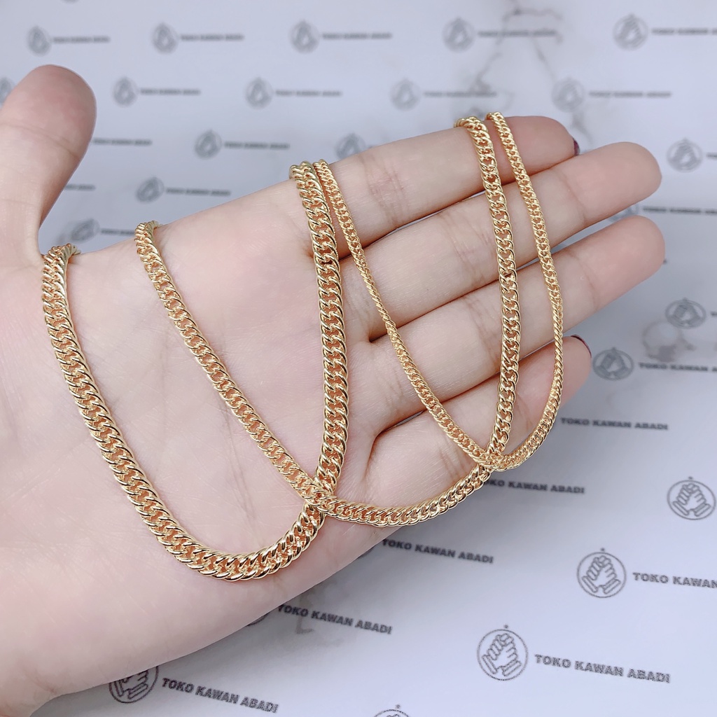 Xuping Gold Perhiasan Fashion Kalung Wanita Pria Unisex Anti Karat *45