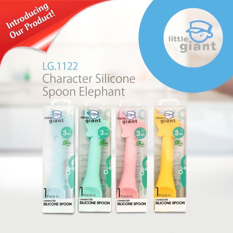 Little Giant Lg 1122 Character Silicone Spoon Elephent