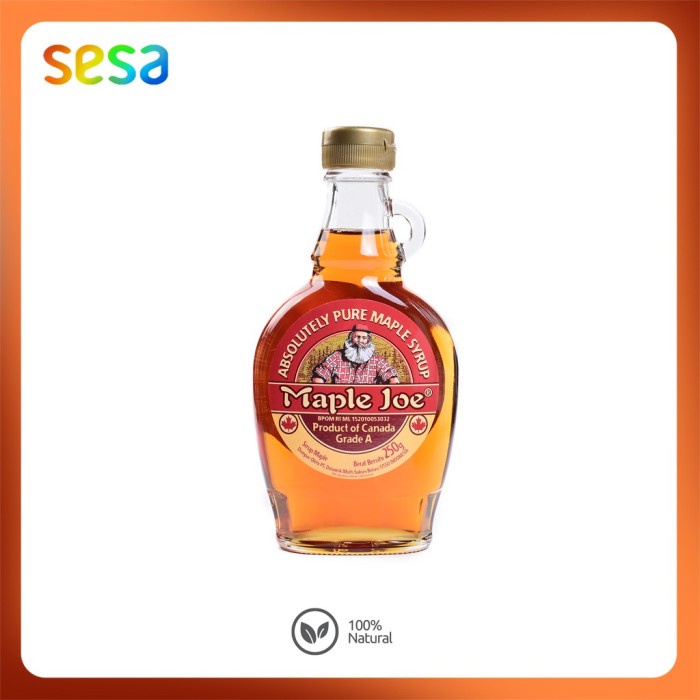 

MAPLE JOE MAPLE SYRUP 250 G (SIRUP MAPLE)
