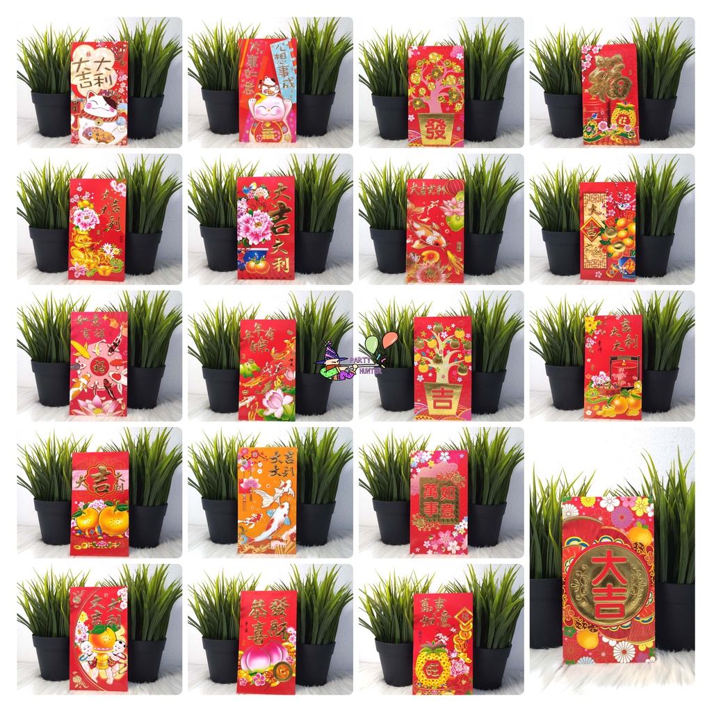 

Angpao Imlek Universal / CNY / Chinese New Year Ukuran L {panjang) 5/6 pcs