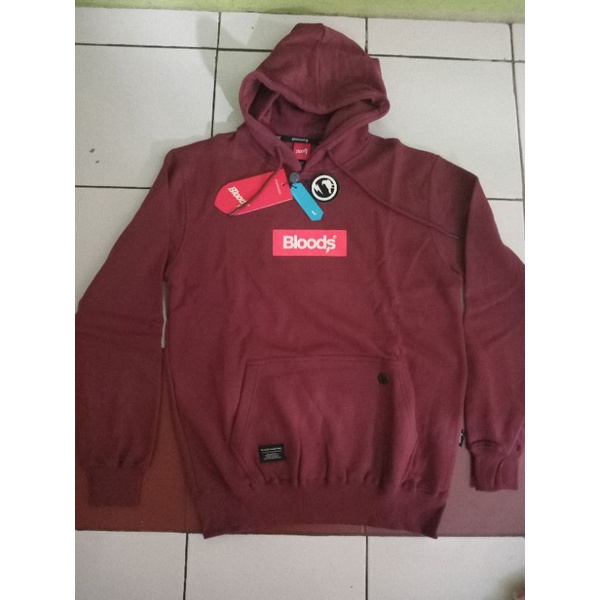 HOODIE BLOODS Glazed 03 Maroon Size L