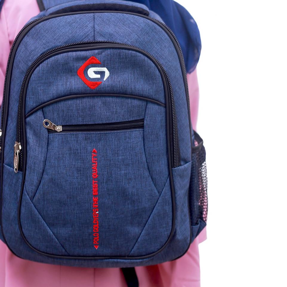GOLDVERS POLO Ransel Sekolah BackPack ORIGINAL Tas Anak SD SMP SMA Ngaji Les IMPORT [BSH.15Ja23ᵂ]