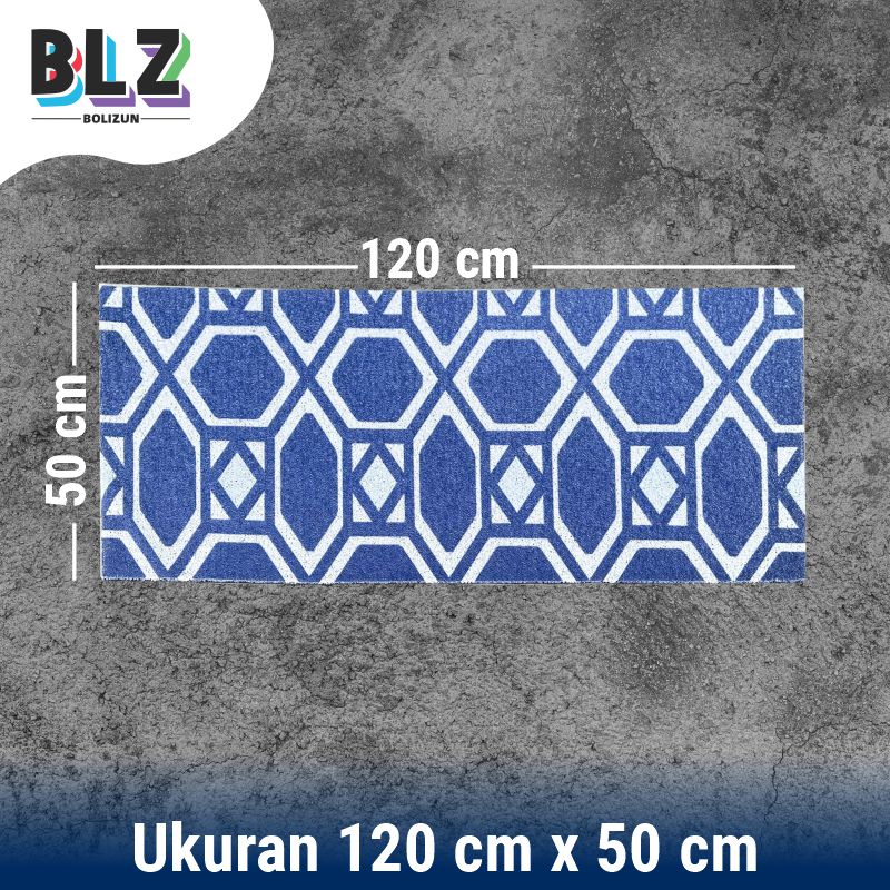 Bolizun Keset Karpet PVC Mie Bihun Pola pencetakan motif abstrak50X120cm